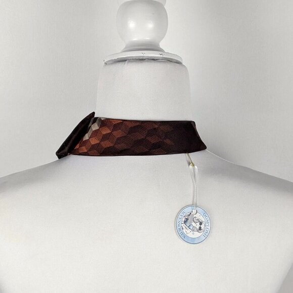 Ogsplosh Brown And Copper Ascot Scarf - Contemporary Scarf - NEW - Picture 5 of 8